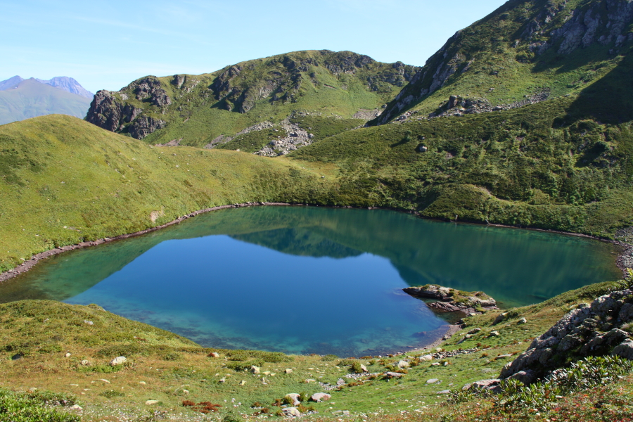 Озеро Голубое на Аибге